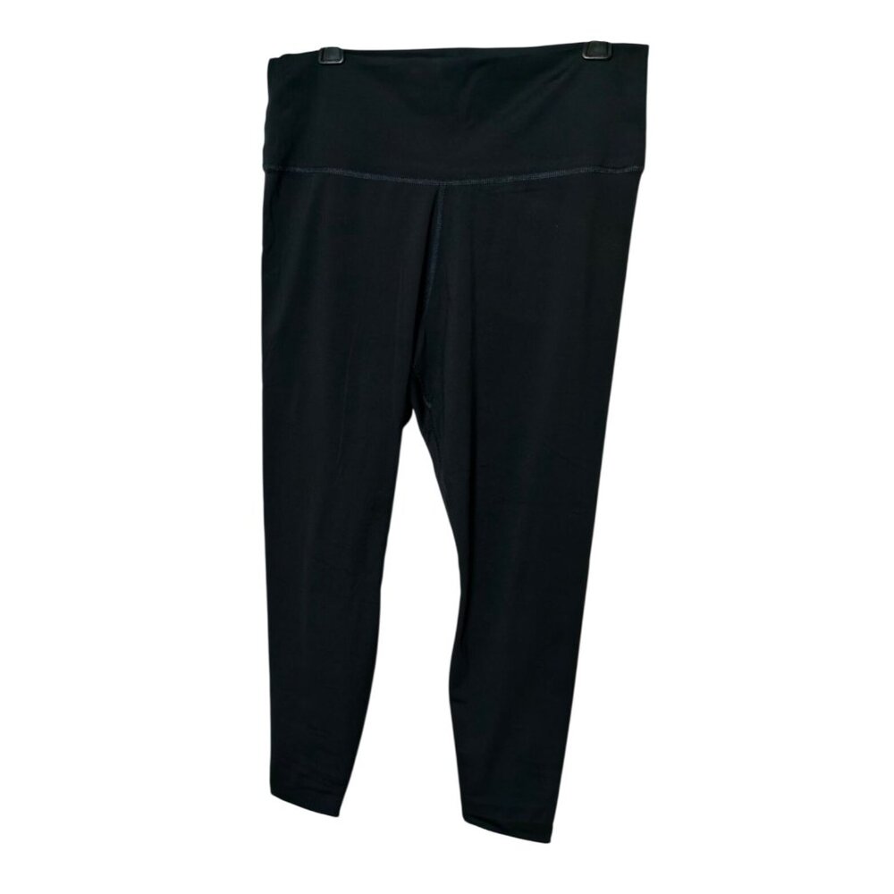Nike Womens XL High-Waist Leggings Black Dri-FIT Athletic Side Pockets Workout